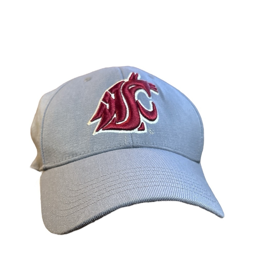 Top of the World Washington State Cougars‎ FlexFit Hat Grey and Red